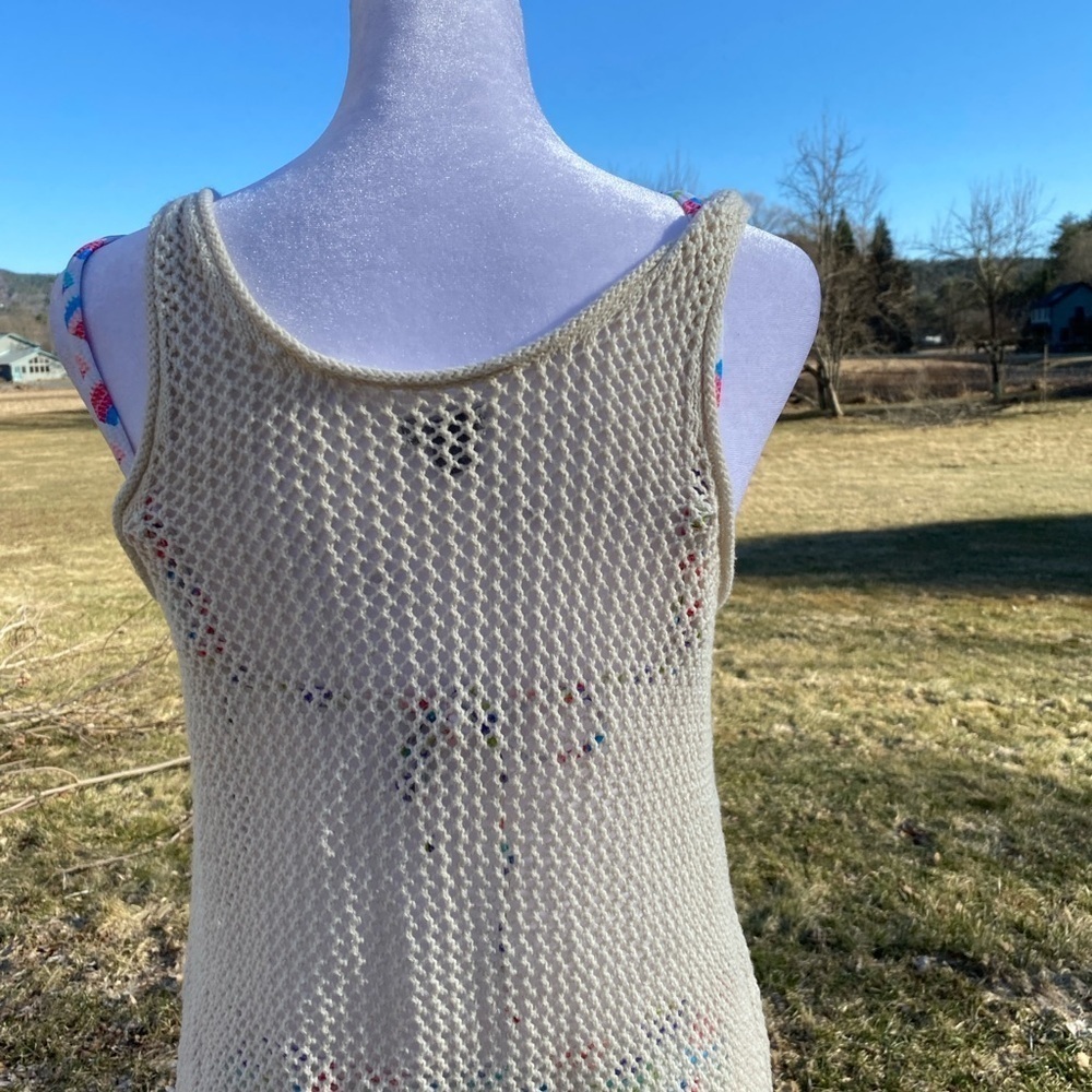 Aerie Coverup Netting Beige Medium - Picture 5 of 8